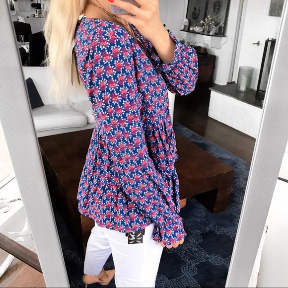 💗 JANE AND DELANCEY BLUE PINK RUFFLE SKIRT! - Picture 4 of 11